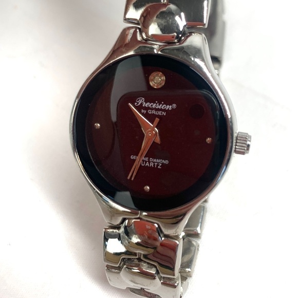 Precision By Gruen, Ladies Watch F3047641/MZB Diamond Quartz, Steel Band - Picture 5 of 9